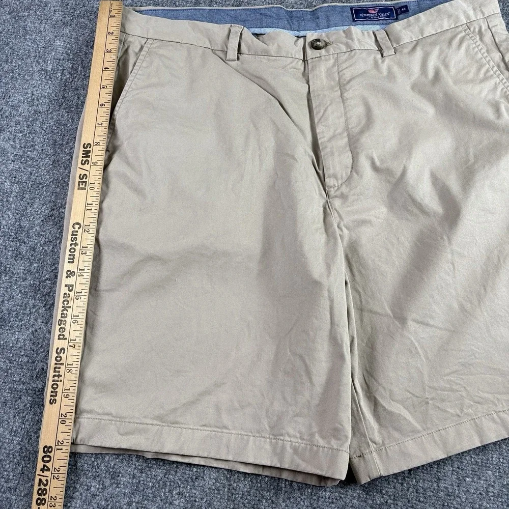Vineyard Vines Shorts Men 40 Khaki Chino‎ Preppy Coastal Golf Resort Nautical